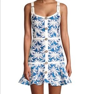 Alexis Lisel Palm-Print Dress